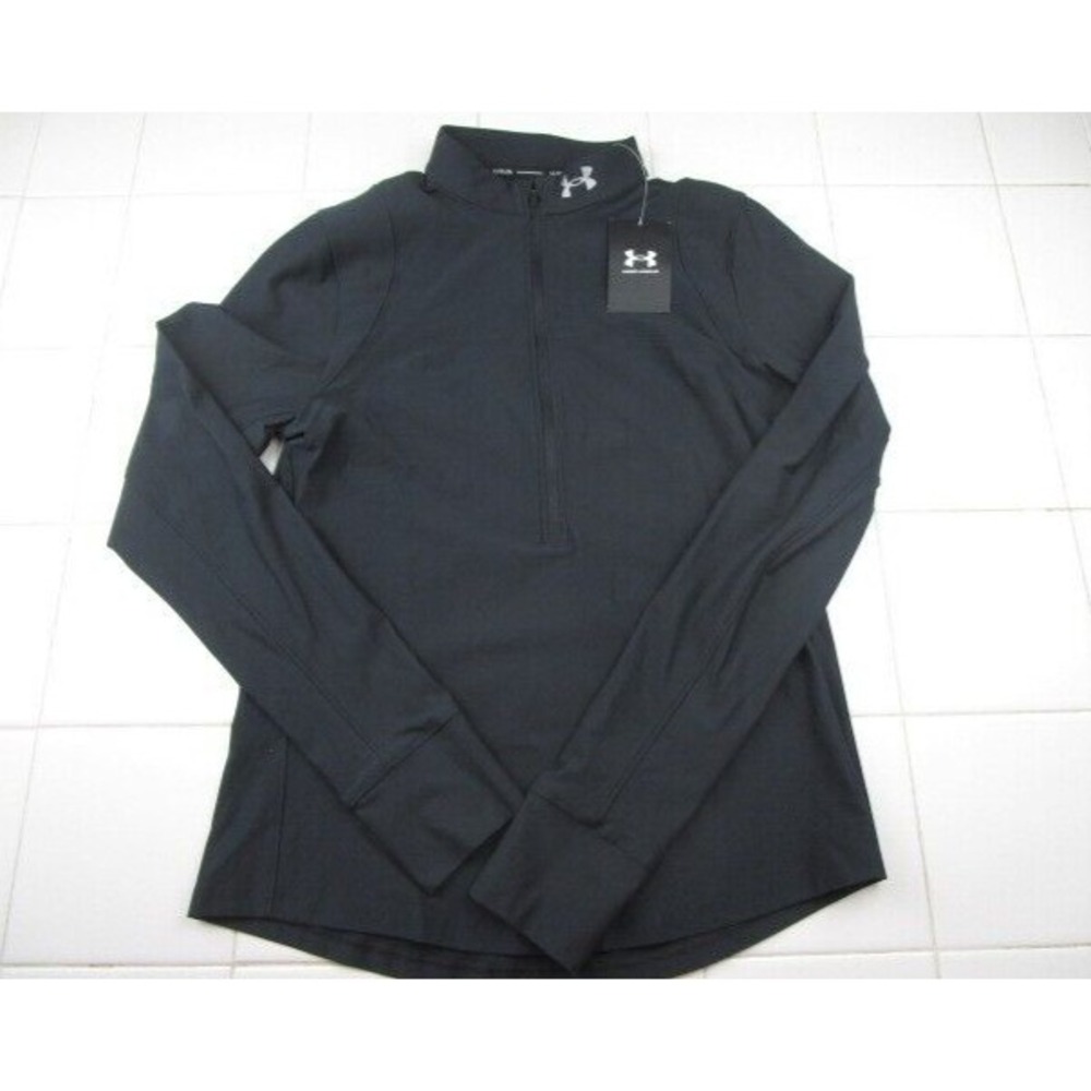 Under Armour Run Qualifier Half Zip Top With Thumb Holes Black Women's Medium